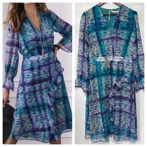 Soft Surroundings Women’s Carriage Court Dress - Multicolored Blue Size M